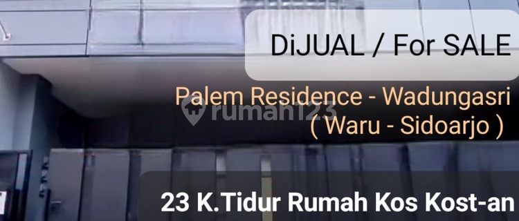 For Sale New Boarding House Pondok Tjandra Indah - Palem Residence - Wadungasri - Waru Sidoarjo - 23 Bedrooms Fully Furnished | Electronics | AC | Water Heater Near Toll Access, Juanda Airport 1