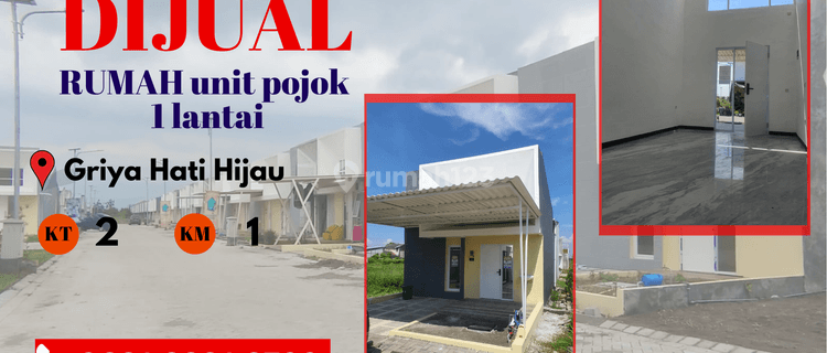 Dijual Rumah Baru Siap Huni 1 Lantai Unit Pojok di Candi Sidoarjo 1