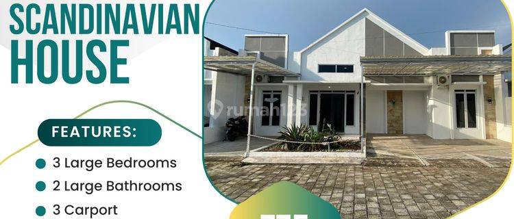 Jual Rumah Siap Huni Scandinavian Type Luas 72 138m2 Di Klaten 1