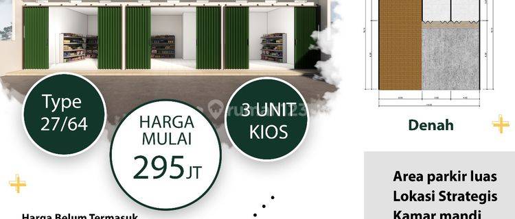 Jual Ruko Minimalis Mangku Jalan Utama Cuma 295 Juta Siap Kpr 1