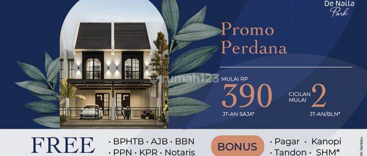 Dijual Rumah Baru SHM Free Biaya-Biaya Fasilitas Lengkap 1