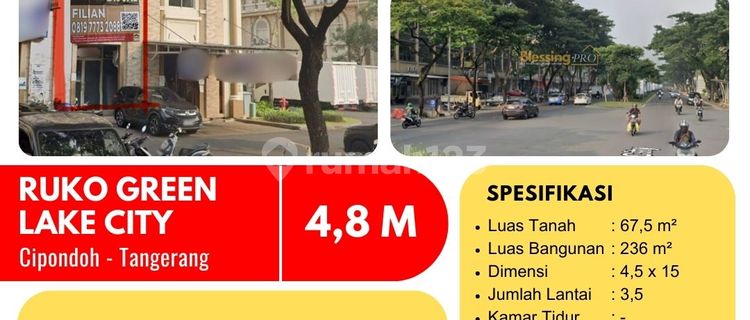 For Sale: 3.5-Storey Shophouse in Green Lake City, Tangerang 1