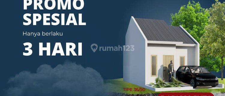 Rumah murah type 36/50 lokasi strategis , dilalui angkot 1