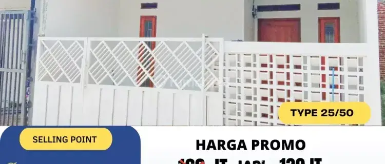 Rumah murah 1 lantai dekat rsud al ihsan 2 kamar tidur 1