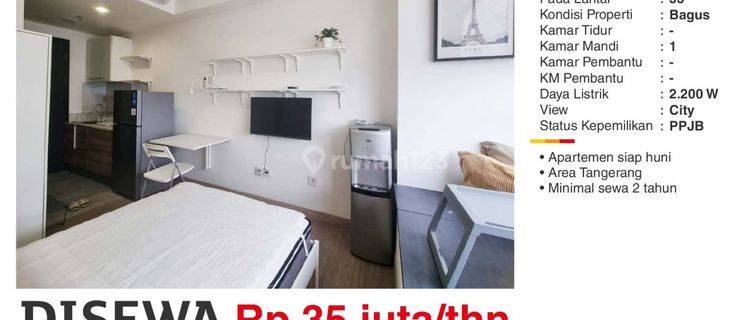 Disewakan Apartment Studio Full Furnish  Collins Dekat AlSut & GS 1