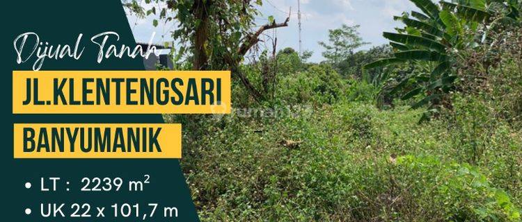 Dijual Tanah SHM Jl Klentengsari Banyumanik Semarang 1