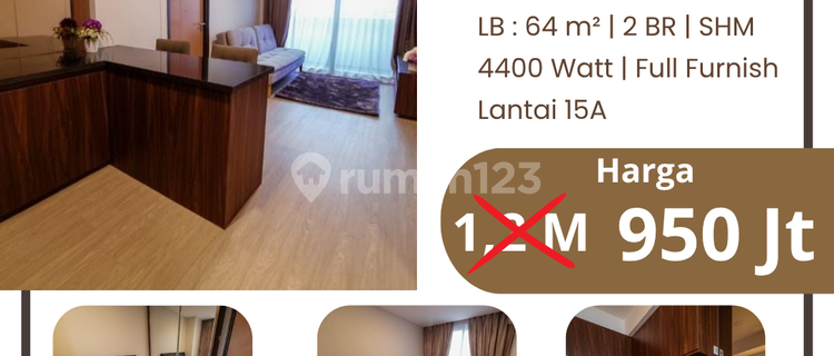 Dijual Apartemen Mg Suite Lt 15A Furnished Type 2 BR Siap Huni 1