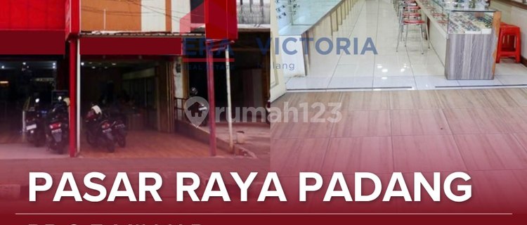 Shop House For Sale in Busy Shopping Area of Padang City, Central Location Near Padang Raya Market 1