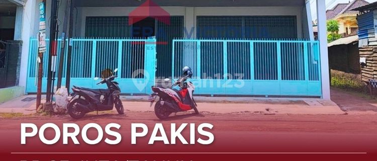 Shop House for Rent on Pakis Main Road, Busy Area, Suitable for Expedition, Office, Food Business, Tutoring, Bank, Etc., Near Pakis Market, Mandiri Bank, Pakis Toll Exit, Airport 1