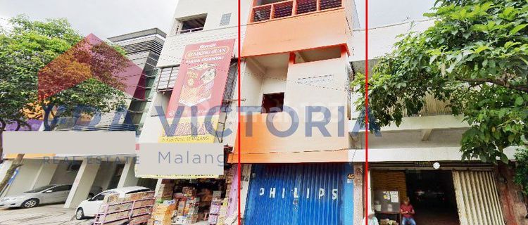 DISEWAKAN Ruko Terletak di Pusat Bisnis dan Perdagangan, Di Area Pasar Besar, Bersebelahan dengan Bank Mega Kota Malang  1