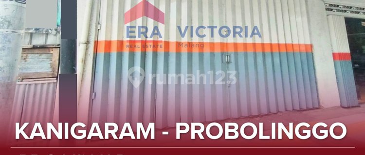 For Sale: Strategic Location Shop-House in Central Probolinggo City, Large Land in the Middle of the City in a Busy Area, Can Be Used as a Warehouse, Quick Access to City Square and SMKN 3 Probolinggo 1