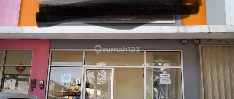 Dijual Ruko Glaze Gading Serpong 1