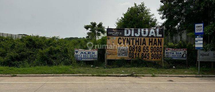 Dijual Tanah Di Kota Harapan Indah Area Pinggir Jalan 1