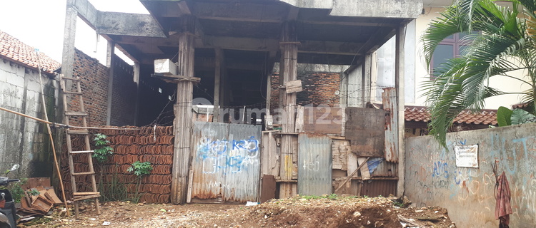 Rumah Bangunan Setengah Jadi di Jagakarsa Jaksel, 80 M Dari Jalan Raya 1