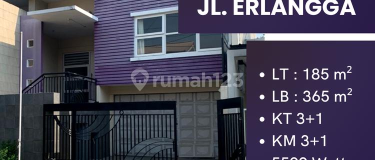 FOR RENT HOUSE / BUSINESS PLACE ON ERLANGGA STREET 1