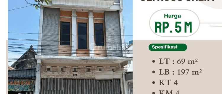 Dijual Ruko 3 Lantai Jl. Agus Salim  1