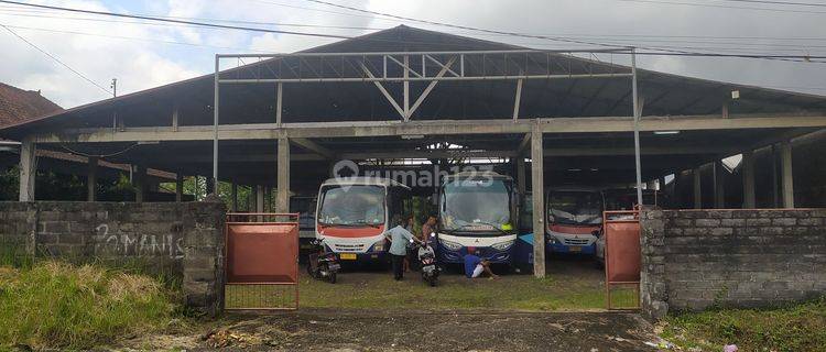 Tanah Jual Bonus Bangunan Gudang Bus Dijual Dekat By Pass Ir. Soekarno, Tabanan 1