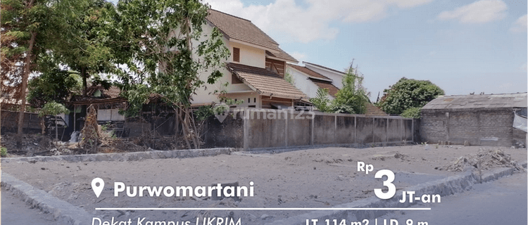 di Jl Purwomartani, Sleman Tanah Siap Bangun 1