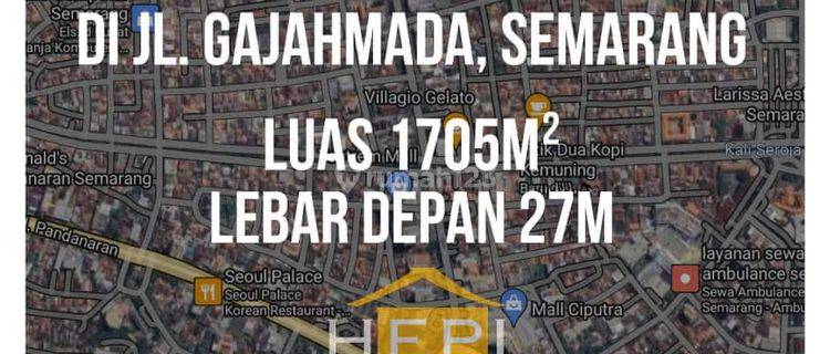 TANAH STRATEGIS TENGAH KOTA SEMARANG DIJUAL ! 1705 m² 1