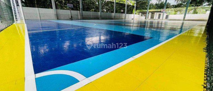 Lapangan futsal standart interlok beserta rumah 1