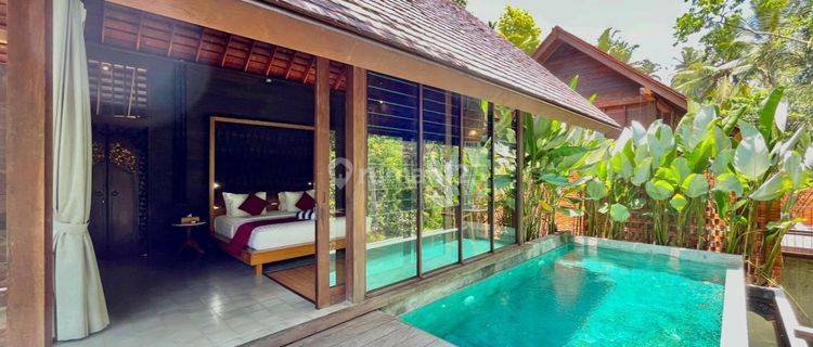 DIJUAL ONE BEDROOM VILLA WITH RIVER AND JUNGLE VIEW IN UBUD 1