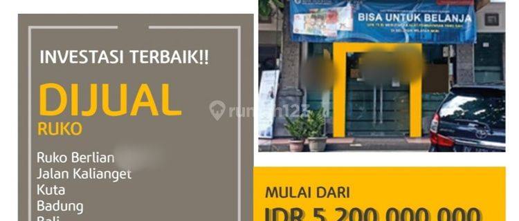 A288 Jual Ruko Bagus Murah di Ruko Berlian Kuta Badung 1