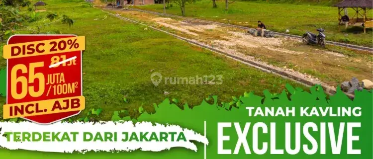 Jual Tanah 100 m² ber SHM murah berkualitas  1