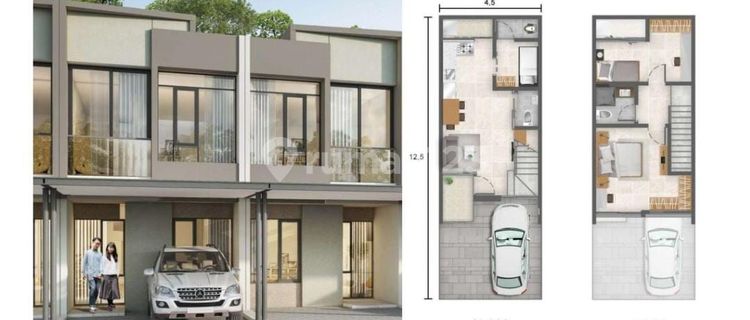 Rumah dijual pik2 4.5x12.5 unfurnish sudah ppjb 1.5m lokasi bagus 1