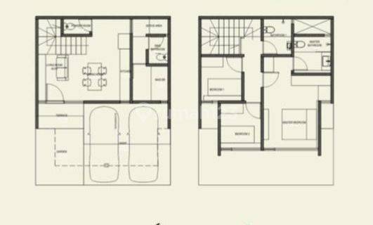 Rumah Kelapa Gading Baru 2 Lantai Park Spring 8x10 1