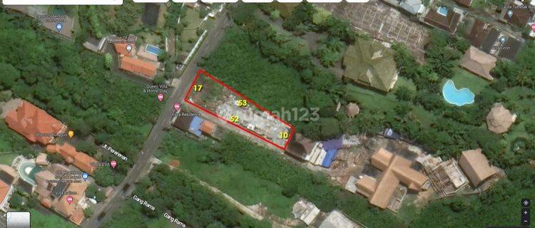 Land for rent in the Villa area on Jl Tumbak Bayuh, Pererenan 1