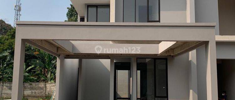 RUMAH BARU 2LT MODERN dkt ST LRT Cibubur di Harjamukti Cibubur  1