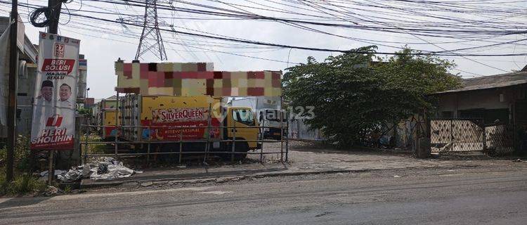 Dijual Tanah Letak Strategis Pinggir Jalan Raya Narogong Rawa Lumbu Bekasi 1