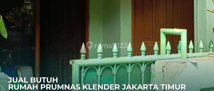 Jual Butuh Rumah Prumnas Klender Jakarta Timur  1