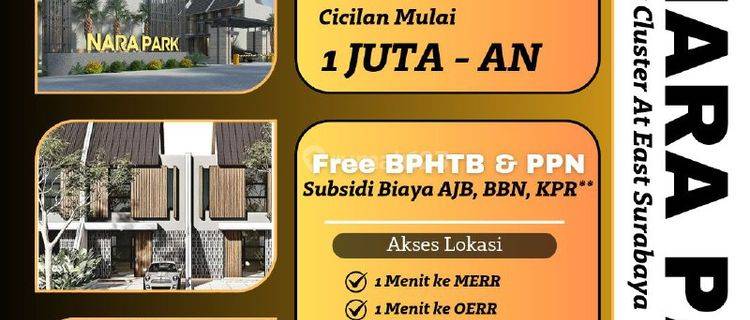 Rumah Nara Park 390 Jtan Dekat Kampus Upn, Merr, Oerr  1