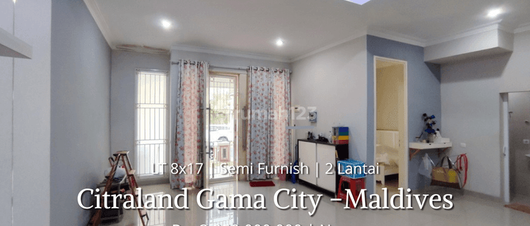 Dijual Villa Citraland Gama City Cluster Maldives Semi Furnish 1