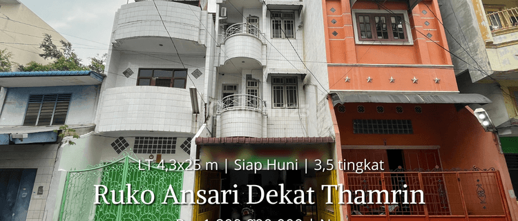 Dijual Cepat Ruko Jalan Ansari Daerah Sutrisno Thamrin Siap Huni 1