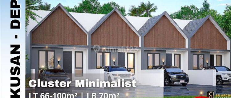 Dijual Rumah Scandinavian Ada Rooftop Di Kukusan, Ui Depok 1