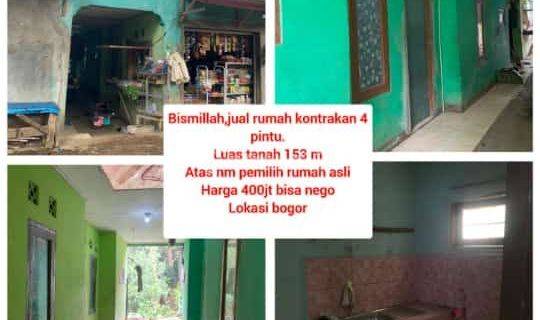 Dijual Rumah kontrakan ada 4 pintu isi Full di kota Bogor Utara dekat perum bogor likeside Rumah di Dekat jalan perymahan Bogor likeside Bogor utara SHM Bagus 1