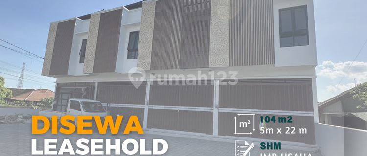Newly Built, Strategically Located Shophouse in Central Denpasar for Rent 1