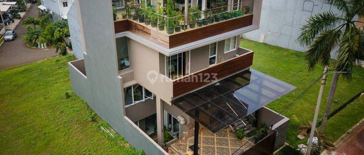 Rumah Mewah Modern Luas View Pinus 4Lt Ada Lift Basement Furnish 1