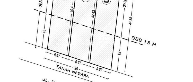 Tanah Split Soekarno Hatta, Bandung 1