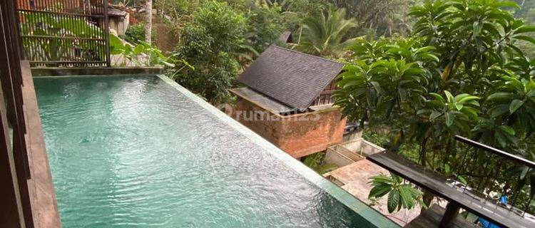 Villa Ubud Fasilitas Resort Dengan View Jungle & River 1