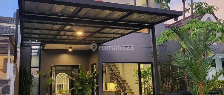 Rumah Baru Semi Furnished Konsep Industrial Modern Di Nusaloka Bsd 1