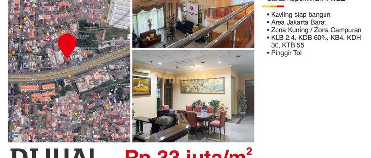 Kavling di Tomang Jakarta barat 1572 M²  1