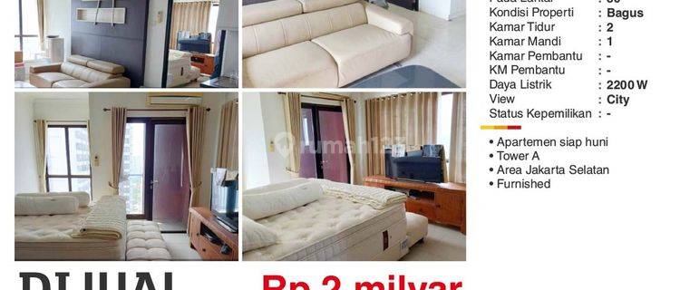  Apartemen Tamansari Semanggi Apartemen 2 Kamar Tidur 1