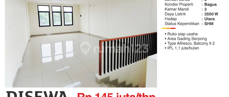 Shop House in Gading Serpong, Facing the Street - Most Wanted 1
