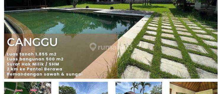 Villa Canggu Berawa Pemandangan Sawah Dan Sungai  1