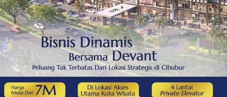 Dijual ruko 4lt devant business loft  di kota wisata 1