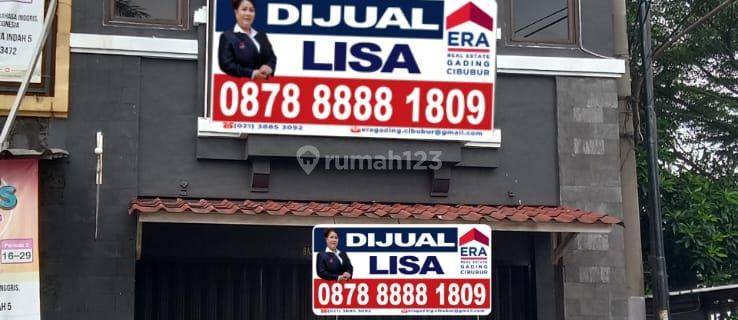 di Jual Cepat Ruko 3lt Siap Huni Strategis Ramai di Villa Nusa Indah 1