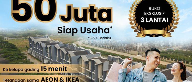 Ruko New East di Cakung Timur dekat IKEA & AEON Siap Usaha 1